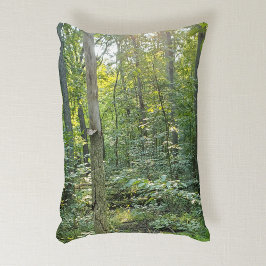 Oakwoods Metropark Trail Summer Forest Accent Kussen