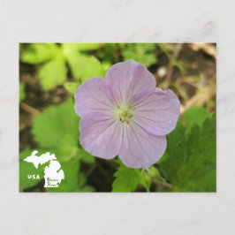 Oakwoods Metropark Wild Geranium met Logo Briefkaart