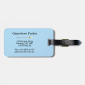 Oars van  stijl bagagelabel (Achterkant horizontaal)