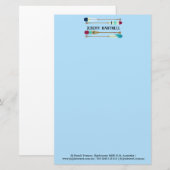 Oars van stijl briefpapier (Voorkant / Achterkant)