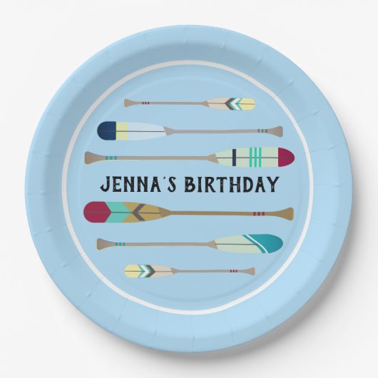 Oars van  stijl papieren bordje (Voorkant)