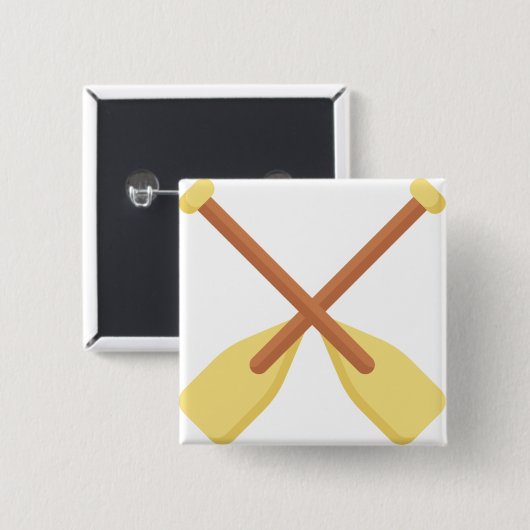 Oars Vierkante Button 5,1 Cm (Voorkant /achterkant)