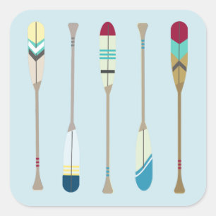  Oars Vierkante Sticker