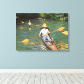 Oarsmen door Gustave Caillebotte, Kunst Canvas Afdruk (Insitu (Houten vloer))