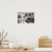 Oase van Gafsa: Tunis Poster (Keuken)