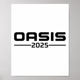 Oasis 2025 Vakantie Californië Ca Vintage Retro Zo Poster