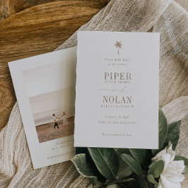 OASIS Beach Wedding Photo Save The Date