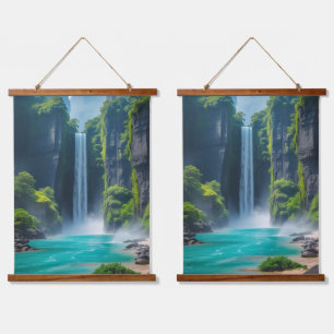 Oasis Cascade - Exotische waterval Hangend Wandkleed