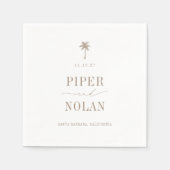 OASIS Coastal Beach Wedding Servet (Voorkant)