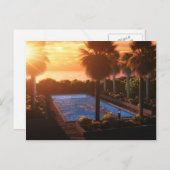 Oasis côtière : Carte postale du soir (Devant / Derrière)