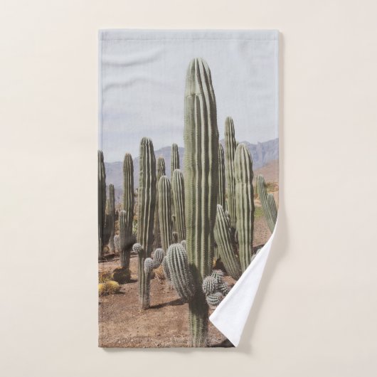 Oasis de Cactus #1 #mur #décoration #art (Serviette à main)