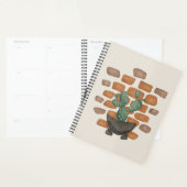 Oasis de Cactus : Décor de mur de briques inspiré (Devant avec enveloppe)