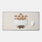 Oasis de Cactus : Décor de mur de briques inspiré (Clavier et souris)