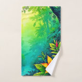 Oasis de la jungle tropicale luxuriante (Serviette à main)