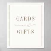 OASIS Neutral Taupe Cards and Gifts Poster (Devant)