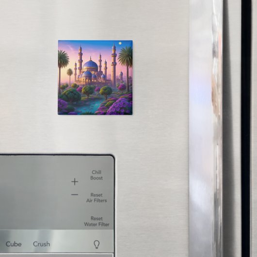 Oasis of the Minaret Castle Magnet (In situ (réfrigérateur))