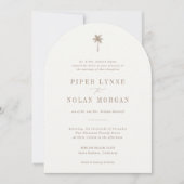 OASIS Palm Tree Faire-part de mariage (Devant)