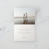 OASIS Palm Tree Trouwfoto Bedankkaart (Binnen)