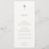 OASIS Palm Tree Wedding Menu (Voorkant)
