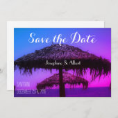 Oasis Santorini Beach Wedding Save the Date (Voorkant / Achterkant)