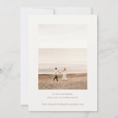 OASIS strand huwelijksfoto Save The Date (Achterkant)