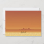 Oasis Sunset Abandon Invitation De Fête (Dos)