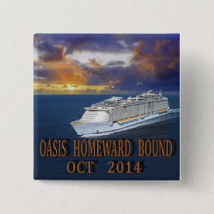 Oasis TA okt. 2014 Vierkante Button 5,1 Cm