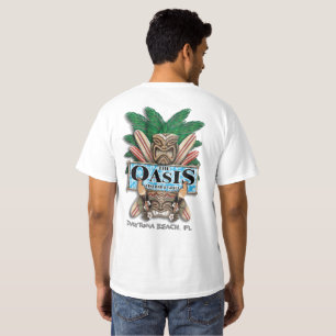 Oasis Tiki Bar en Grill T-Shirt (wit)