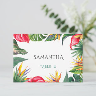 Oasis tropicales Mariage Carte d'escorte