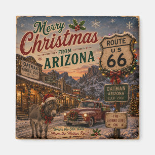 Oatman Arizona Kerst Koelkast Souvenir Magneet