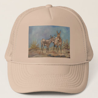 Oatman burros over vrachtwagenhoed trucker pet