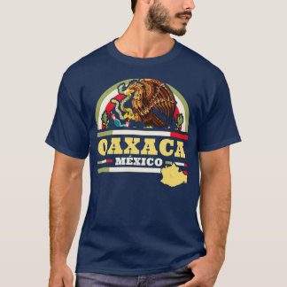 Oaxaca Mexico Mapa Bandera Mexicana Mexicaanse sta T-shirt