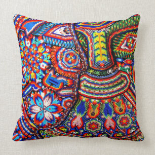 Oaxaca Mexico Mexicaans Mayan Stamkunst Boho Reize Kussen
