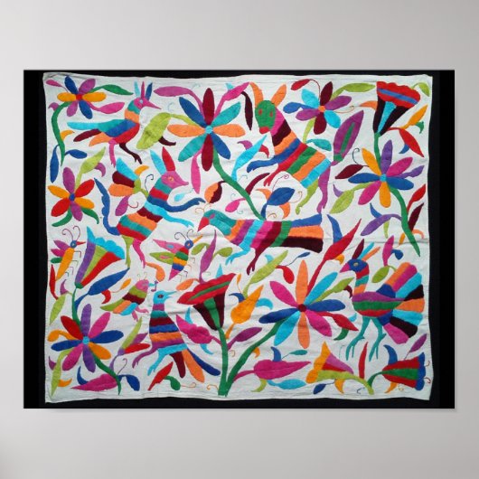 Oaxaca Mexico Mexican Mayan Hispanic etnic Boho Poster (Voorkant)