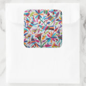 Oaxaca Mexico Mexican Mayan Hispanic etnic Boho Vierkante Sticker (Tas)