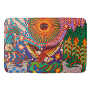 Oaxaca Mexico Mexican Tribal Art Boho Travel Badmat