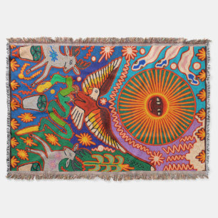 Oaxaca Mexico Mexican Tribal Art Boho Travel Deken