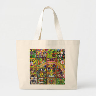 Oaxaca Mexico Mexican Tribal Art Boho Travel Grote Tote Bag