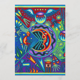 Oaxaca Mexico Mexican Tribal Art Boho Travel Kaart