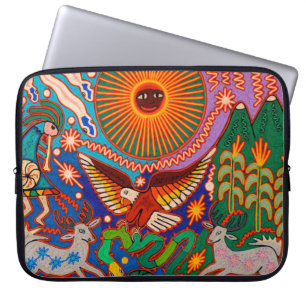 Oaxaca Mexico Mexican Tribal Art Boho Travel Laptop Sleeve
