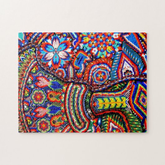 Oaxaca Mexico Mexican Tribal Art Boho Travel Legpuzzel (Horizontaal)