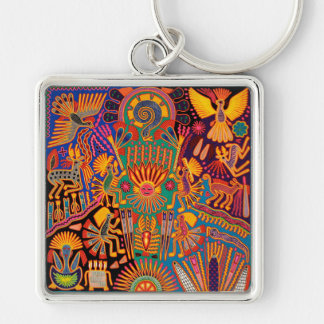 Oaxaca Mexico Mexican Tribal Art Boho Travel Sleutelhanger