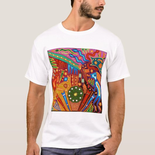 Oaxaca Mexico Mexican Tribal Art Boho Travel T-shirt (Voorkant)