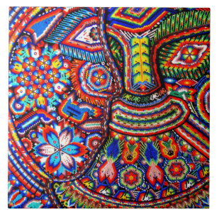Oaxaca Mexico Mexican Tribal Art Boho Travel Tegeltje