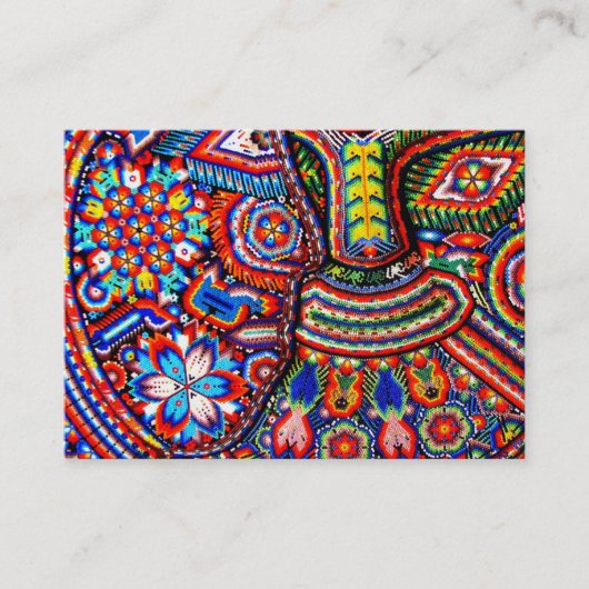 Oaxaca Mexico Mexican Tribal Art Boho Travel Visitekaartje (Voorkant)