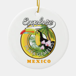 Oaxaca Mexico reis logo Keramische versiering Keramisch Ornament