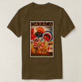 Oaxaca Mexico Retro Travel Ad T-shirt (Design voorkant)