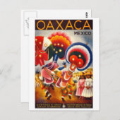 Oaxaca Mexico vintage Briefkaart (Voorkant / Achterkant)
