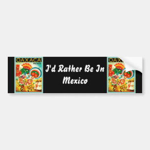 Oaxaca ~ Mexico ~ Vintage Travel Bumpersticker