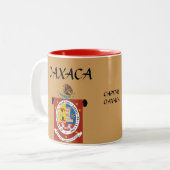 Oaxaca Mexique Crest & Flag Mug (Devant gauche)